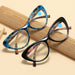 Cat Eye Printed Glasses