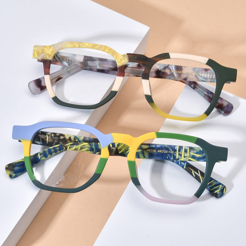 Frosted Color Square Frames